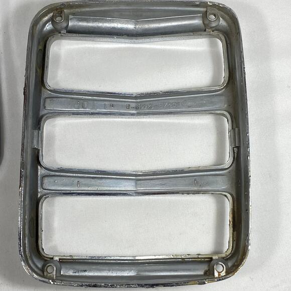 Vintage '64 '66 Ford Mustang Tail Light Bezel Set Pair C4ZB-13449-B OEM Part - Picture 3 of 11